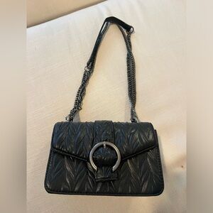 Black quilted Zara purse